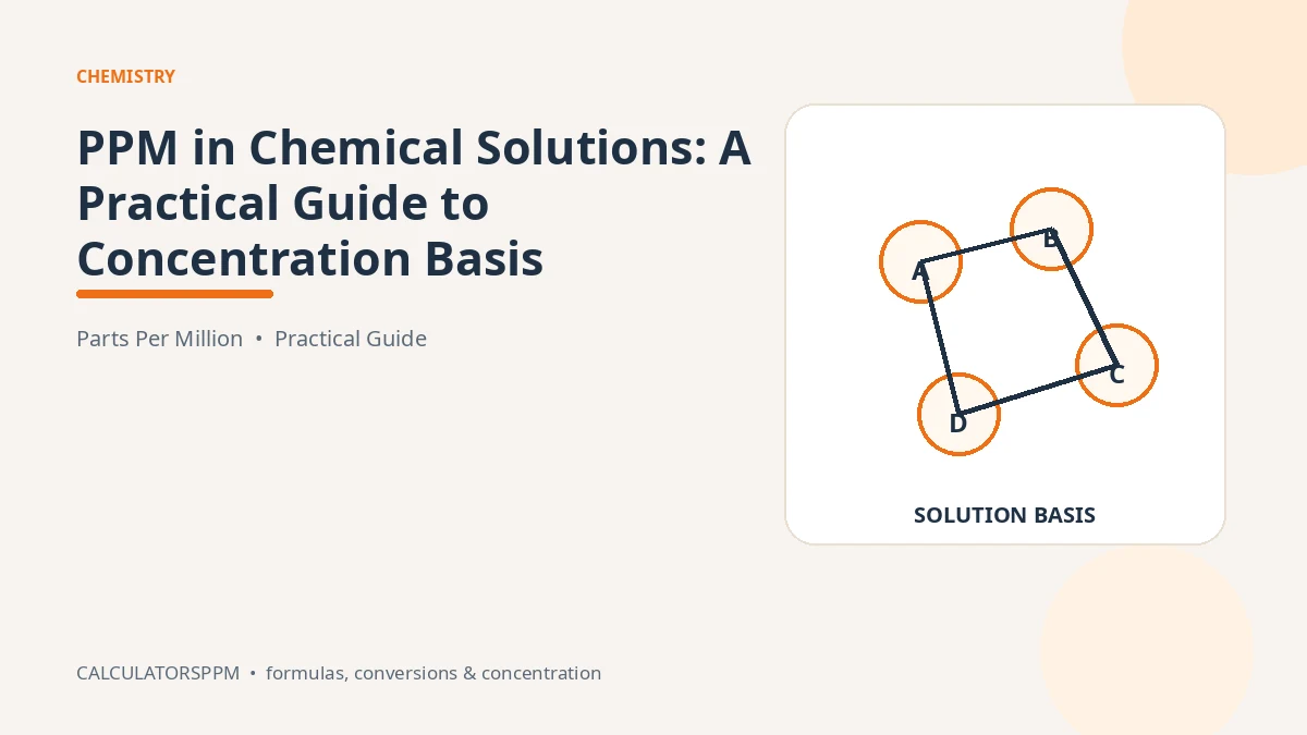 PPM concentration basis for chemical solutions